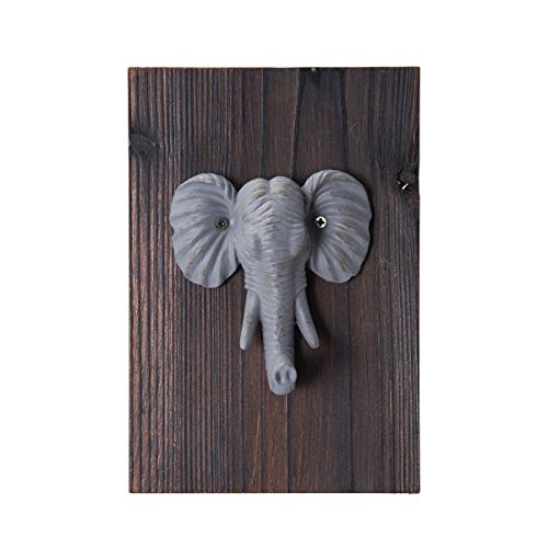 Melannco 1-hook elephant coat rack, 5.5-inch-by-8-inch