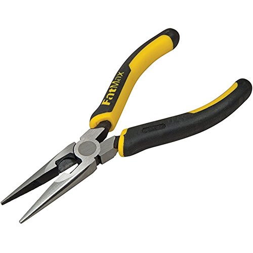 Stanley 0-89-870 long nose plier straight, black/yellow