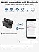 Mini Bluetooth 5.0 Wireless Earbuds Single Earpiece in-Ear Earphone with 120 H Playing Time 1500mAh Portable Charging Case 6.0 Noise Cancelling Mic and Clear Sound Car Headset with iPhone Android