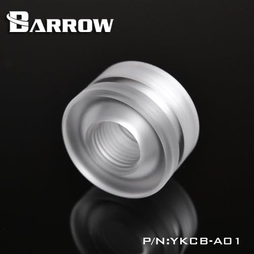 Barrow Bulkhead Pass Through Fitting FillPort G1/4 Thread For Water Cooling Acyl White
