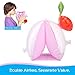 HeySplash Inflatable Arm Bands for Kids, Floatation Sleeves Floats Tube Water Wings Swimming Arm Floats Cute, Cherry Pink