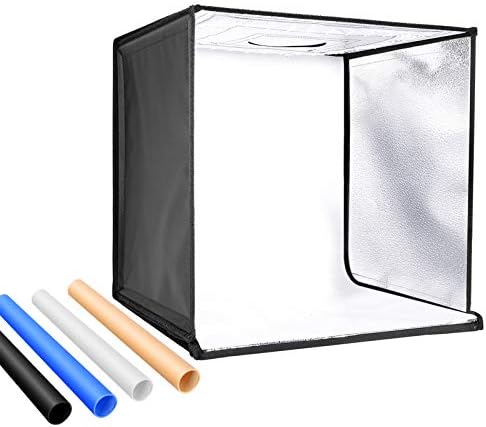 Neewer フォトスタジオライトボックス24インチ 60cm撮影ライトテント 明るさ調整可能 折りたたみ式ポータブルプロフェッショナルブーステーブル トップ写真照明キット 156 Ledライト 4色背景 Rwenzorisustainable Org