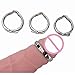 WDTZ TSHIRT Sexxx C-óck Ring Adult Sexvc-Tóys Metal C-óck Ring Glans Ring Adjustable Size Magnetic Sheath Compound Male Circumcision Ring V Type Pê-nis Ring Sexvc-Tóys for Men,Silver,M 26 to 29