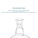 StonyLab Glass 100ml Heavy Wall Single Neck 1 Neck Round Bottom Flask RBF, with 24/40 Standard Taper Outer Joint – 100ml