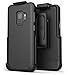 Belt Case for Galaxy S9, Ultra Slim Protective Hard Cover with Holster Clip for Samsung (Slimshield Series) Smooth Black (S9)