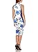 Fantaist Women's Sleeveless Floral Print Cocktail Dresses for Wedding Guest (M, FT601-Blue)