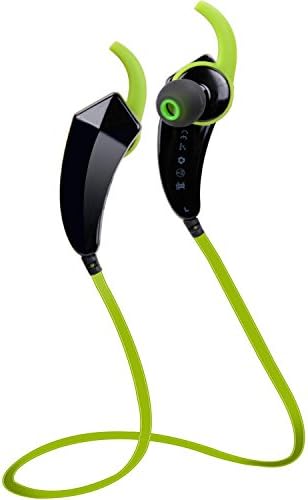Salayooy X11 Bluetooth Headphones With Microphone Wireless Sport Running Stereo In-Ear Noise Cancelling Sweatproof Headset for Stereo Earphones iPhone Samsung LG and Android Phones (Black&amp;Green)