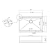33-Inch Undermount Kitchen Sink Deluxe Stainless Steel Single Bowl Kitchen Sink with Built-In Drain