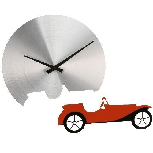 Chrome Car 30cm Wall Clock