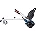 Hoverboard Seat Attachment for Kids & Adults, Go Kart Attachments Fits Self Balancing Scooter, Adjustable Frame, Transforming into Go Kart, White