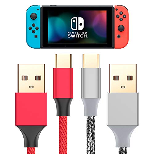 Charger Cable For Ns Switch And Xbox Elite Series 2 2 Pack 10ft Nylon Braided Usb