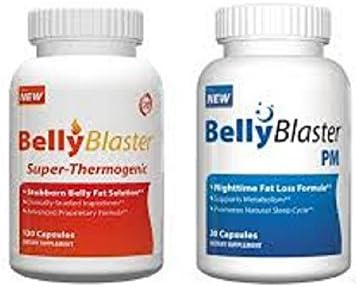 Belly Blaster Diet Kit - 24hr Weight That Last Bundle of Belly Blaster AM Fat Burner 120 Capsules and Belly Blaster PM Night Time Sleep Aid and Weight Loss Formula, 30 Day Supply by Belly Blaster