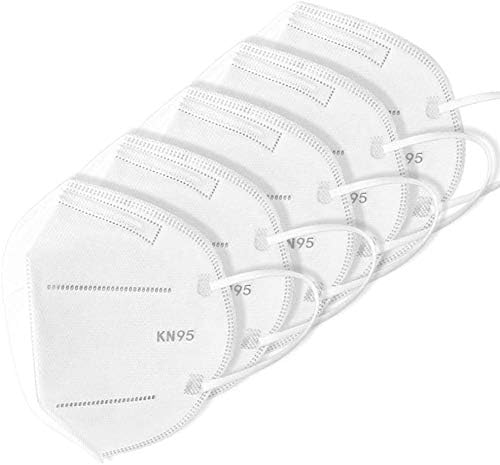 KroY PecoeD 5 Pcs KN95/N95 Anti-Dust Mask, Soft & Breathable Mouth Mask Waterproof Protective Masks for Men and Women Anti Dust Particles Pollution Face Mask(5 Pcs)
