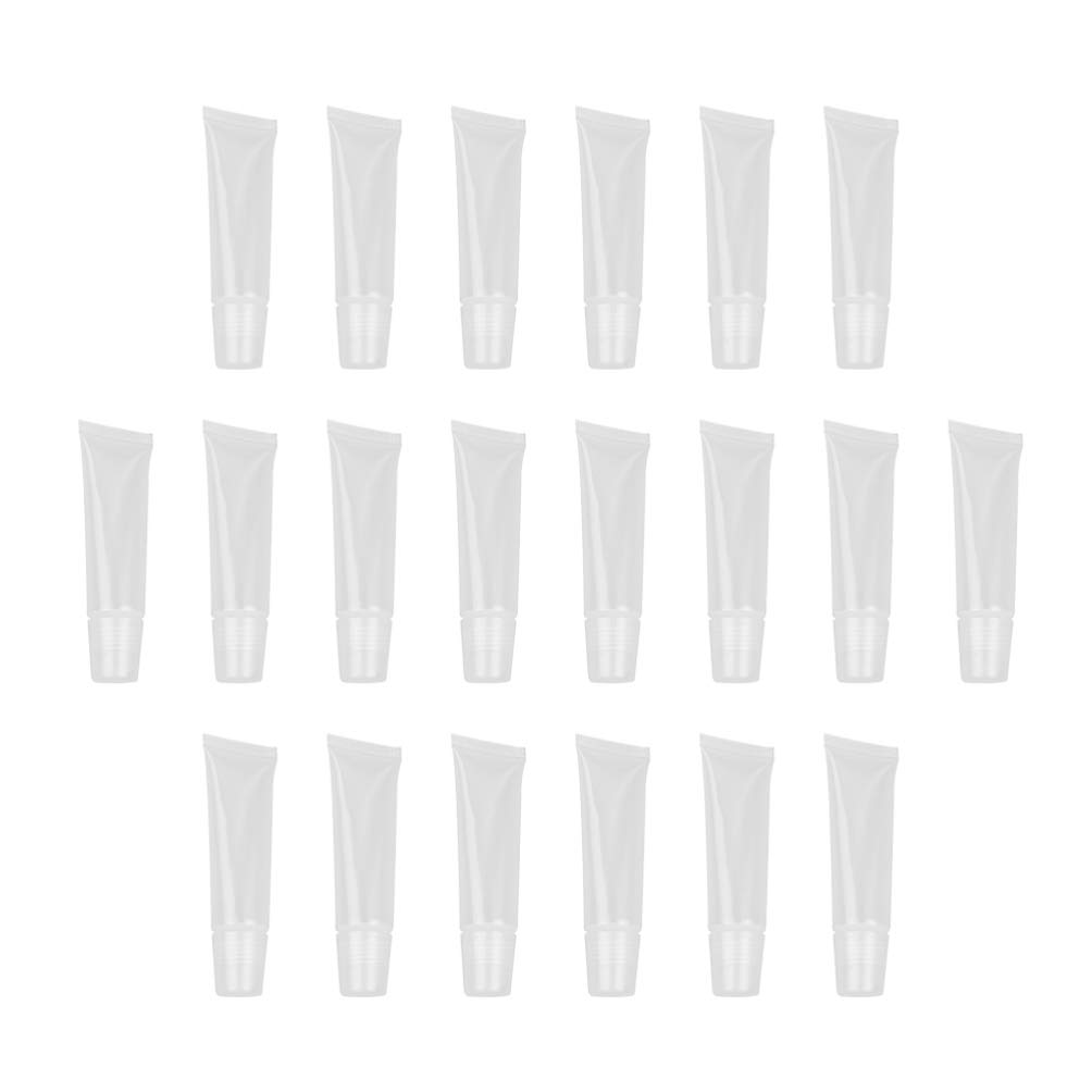Minkissy 40Pcs Lip Gloss Tubes 8g Clear Empty Lip Balm Containers Refillable Soft Cosmetic Tubes for Women Girls DIY Travel