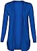 Fashion Wardrobe Womens Long Sleeves Drop Pocket Boyfriend Cardigan Ladies Open Casual Tops 8-14 (USA 6-8 / UK 6-10 (S/M), Royal)