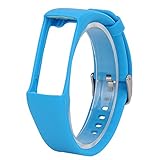 QGHXO Band For Polar A360/Polar A370, Soft Adjustable Silicone Replacement Wrist Watch Band For Polar A360/Polar A370 Watch (Blue)
