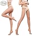 Pantyhose for Women Sheer Stockings 3 Packs Full Length Reinforced T Crotch 15 Denier(L/XL)