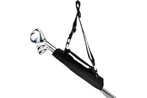 HAOZAIKEJI Mini Golf Club Bag Lightweight Shoulder Carrier Driving Range Practice Pack Portable Course Training Travel Case Foldable Sunday Bag Holding 3-5 Golf Clubs for Men Women Golfer