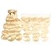 DACHIC HD Blonde 613 Lace Front Wigs Human Hair 150% Density Blonde 613 Straight Human Hair Wigs 613 Frontal Wig Pre Plucked with Baby Hair (12/14/16+10, 4x4 Wig)