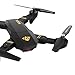 LEANINGTECH XS809W WiFi FPV Foldable RC Quadcopter with Camera 10 Minutes, 2.4GHz 6-Axis Gyro Remote Control Drone Gravity Sensor Altitude Hold Headless Function