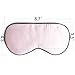 ZIMASILK 100% Natural Silk Sleep Mask Blindfold,Adjustable Super-Smooth Soft Eye Mask for Sleep with Bag(Pink)