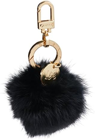 Luxe B Pom Pom Keychain & Handbag Fur Bag Charm High-End Fashion Luxury Gold Keychain