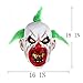2pcs/set Multi Halloween Latex Clown Mask With Hair for Adults,Halloween Costume Party Props Masks (green)
