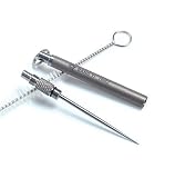 BANG TI Titanium Novelty Toothpick and Holder Integrated Kit Keychain EDC Tool (TH02)