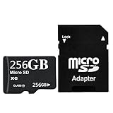 256GB Micro SD SDXC Memory Card High Speed Class 10 with SD Adapter US02