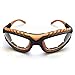 TROOPS BBQ Grilling Goggles Anti-Fog Tear-Free Eye Heat Protection Safety Glasses for Grilling, Outdoor Cooking, Kitchen, Cutting Onions, Orange