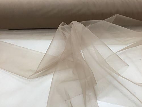 36"x 60" 2 Way Fabric Stretch Mesh Polyester Wedding Bails, Bridal Dresses, Crafts Sewing Decoration Nude 1Yard