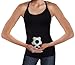 Enesco Soccer Piggy Bank, Ceramic, 4.25 inches, Black and White
