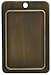 Amerock BP741AE Allison Value 3-1/8 in (79 mm) Length Antique English Cabinet Backplate