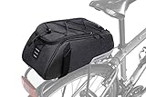 WOTOW Bike Rear Seat Bag, Bicycle Backseat Bag Cycling Pannier Rear Rack Trunk Bag Chest Bag Water Resistant 8L Massive Capacity for Outdoor Activity