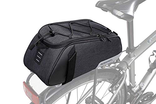WOTOW Bike Rear Seat Bag, Bicycle Backseat Bag Cycling Pannier Rear Rack Trunk Bag Chest Bag Water Resistant 8L Massive Capacity for Outdoor Activity