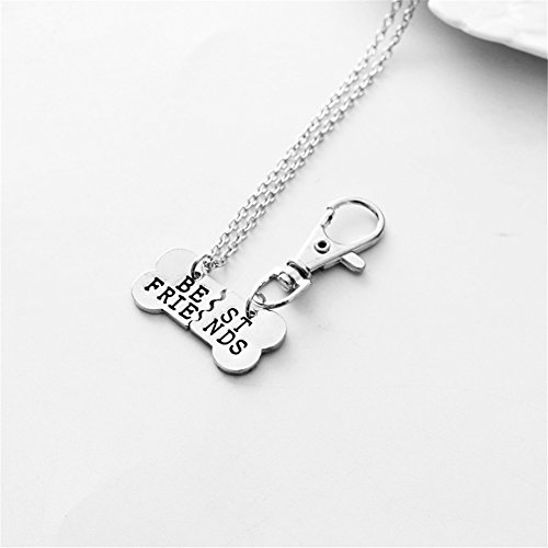 image for ShiQiao BFF Friendship Necklace Key Chain Best Friends Charm Necklace 
