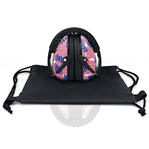 HearTek Kids Earmuffs Hearing Protection with Travel Bag- Junior Ear Defenders For Children, Padded Baby Ear Protection, Infants, Small Adults, Women - Adjustable Protector Noise Reduction Ear Muffs - Thumbnail 5