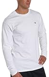 Champion Men's Jersey Long Sleeve T-Shirt, White, Small