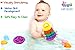 Stacking Toys - Unisex Silicone Stackable Teething Rings for Baby and Toddlers - Silicone Sensory Stacking Teether Toys - Premium Food Grade Silicone Rainbow Stacker - BPA Free by MIP Baby