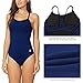 baleaf Women's Athletic Training Adjustable Strap One Piece Swimsuit Swimwear Bathing Suit Navy 40