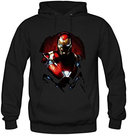 Civil War Iron Man Dark Defector Mens Hoodie Sweatshirt L Black