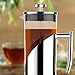 Gorgeous [8 Cup] French Press Coffee Maker & Tea Maker (34 Oz) – Best Café Press Pot with 18/8 Grade Stainless Steel & No-Shatter Borosilicate Glass – Drink the Perfect Cafetiere Cuppa Every Time!