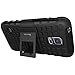 Galaxy s5 Case,Heavy Duty Rugged Dual Layer Shockproof Hybrid Armor Case for Samsung Galaxy S5 SV I9600 and NEO with Built-in Kickstand (Black)