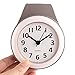 Lingxuinfo Wall Clock, Household Bathroom Waterproof Small Digital Wall Clock Silent Home Decor Shower Clock with Sucker - Grey