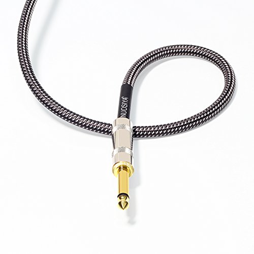 image for NUOSIYA 1/4 Inch Guitar TS Cable 10 Ft Electric Guitar Musical Intrume