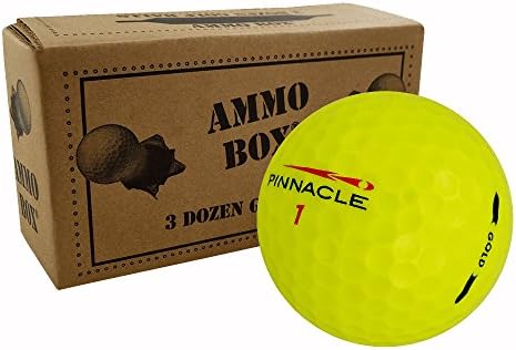 Pinnacle Golf - Surlyn Logo Overruns 36-Ball Ammo Box Yellow
