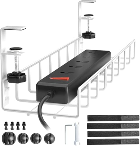 Under Desk Cable Management Tray, Xpatee Upgraded Wire Management No ...
