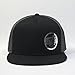 The Vintage Year Plain Cotton Twill Flat Brim Mesh Adjustable Snapback Trucker Baseball Cap (Black/Black/Charcoal Gray)