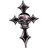 Cross Skull Brooch Retro Metal Skull Badge Creative Brooch Hat Backpack Brooches Fashion Jewelry Women Men Gift Accessories
