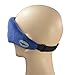 Langkou Washable Wireless Bluetooth Sleeping Eye Mask with Foam Ears-Free Eye Shade Head Set Sleeping Headphones Dark Blue